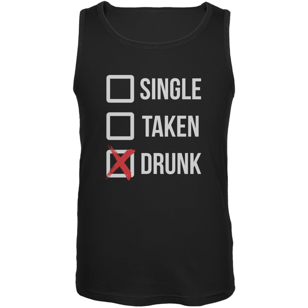 St. Patricks Day - Single Taken Drunk Black Adult Tank Top Men's Tank Tops Old Glory 2XL Black 