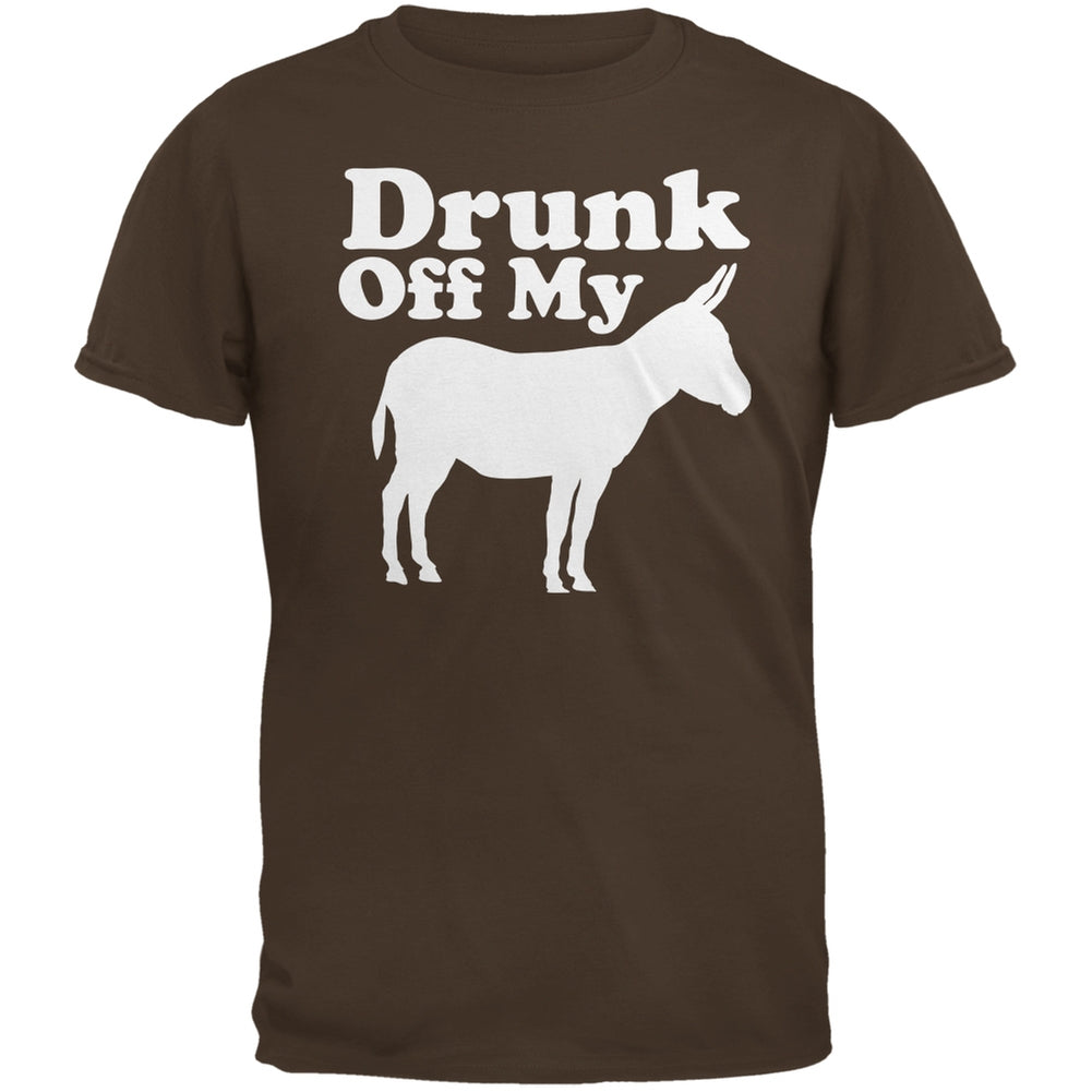 St. Patricks Day - Drunk Off My Ass Brown Adult T-Shirt Men's T-Shirts Old Glory 2XL Brown 