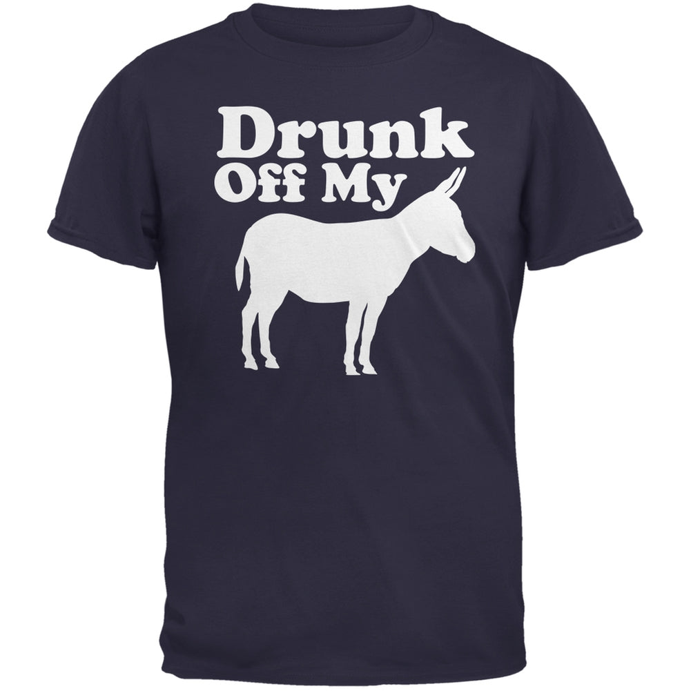 St. Patricks Day - Drunk Off My Ass Navy Adult T-Shirt Men's T-Shirts Old Glory 2XL Blue 