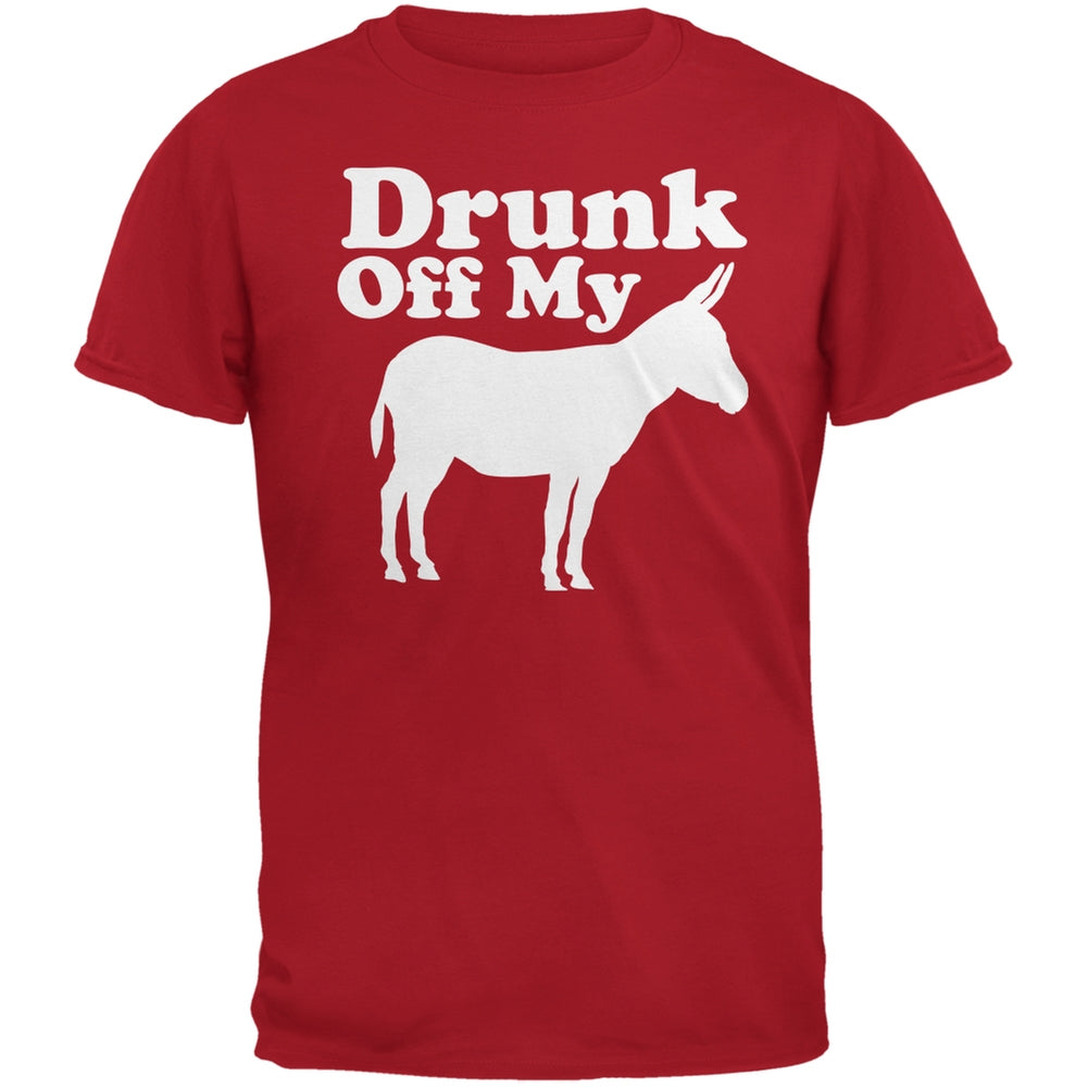 St. Patricks Day - Drunk Off My Ass Red Adult T-Shirt Men's T-Shirts Old Glory 2XL Red 