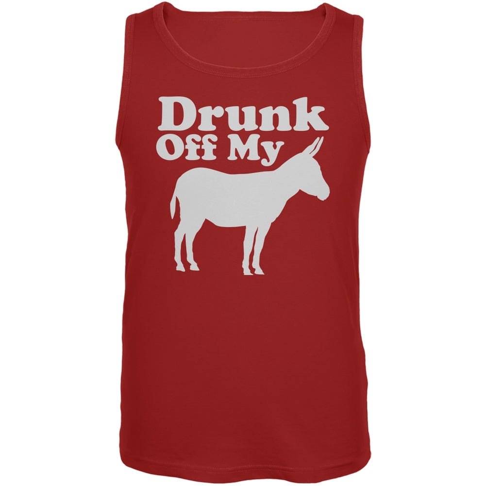 St. Patricks Day - Drunk Off My Ass Red Adult Tank Top Men's Tank Tops Old Glory 2XL Red 