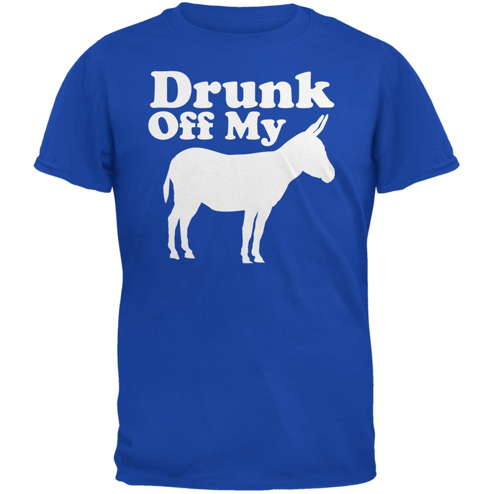 St. Patricks Day - Drunk Off My Ass Royal Adult T-Shirt Men's T-Shirts Old Glory 2XL Blue 