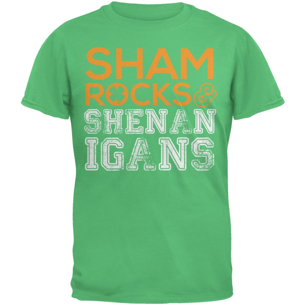 St. Patricks Day - Shamrocks & Shenanigans Irish Green Youth T-Shirt Youth T-Shirts Old Glory   