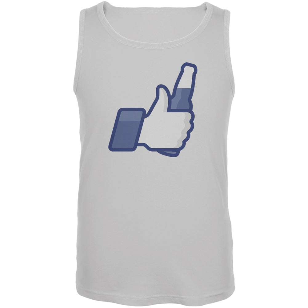 St. Patricks Day - "Like" Beer White Adult Tank Top Men's Tank Tops Old Glory 2XL White 