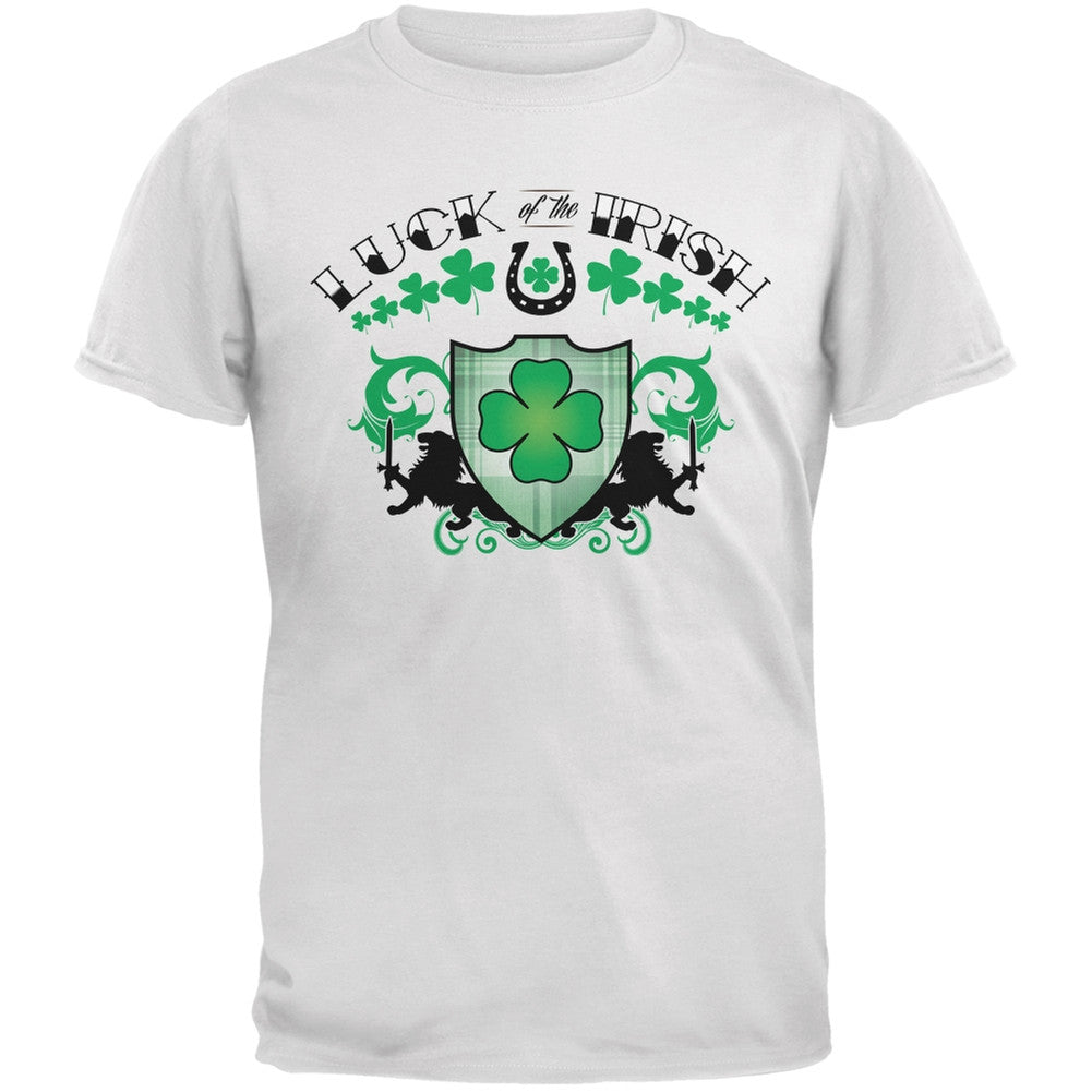 St. Patricks Day - Luck Of The Irish White Adult T-Shirt Men's T-Shirts Old Glory 2XL White 