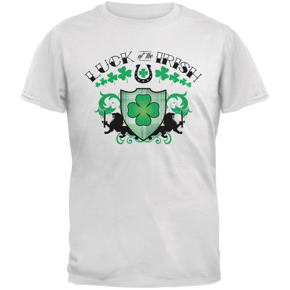 St. Patricks Day - Luck Of The Irish White Youth T-Shirt Youth T-Shirts Old Glory LG White 