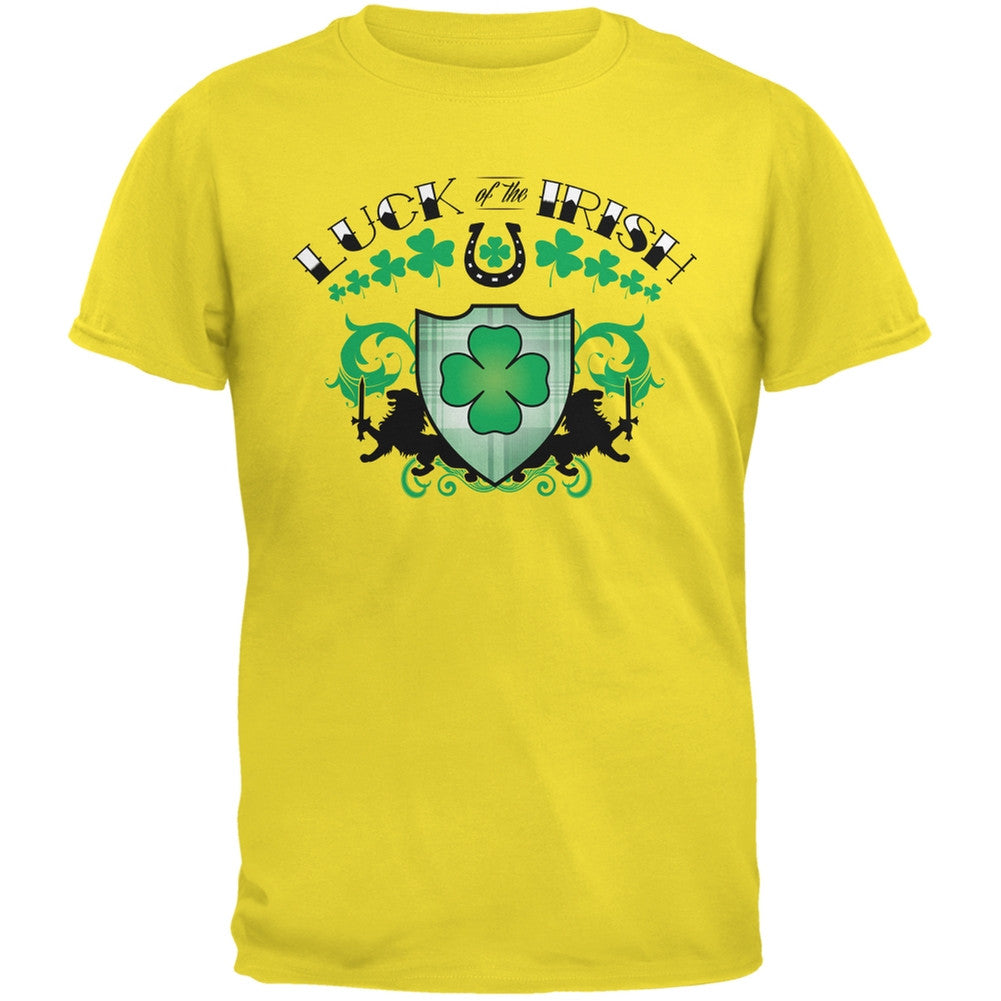 St. Patricks Day - Luck Of The Irish Yellow Youth T-Shirt Youth T-Shirts Old Glory LG Yellow 