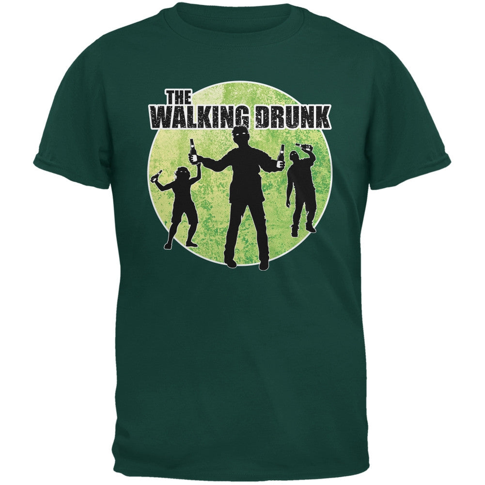 St. Patricks Day - The Walking Drunk Forest Greeen Adult T-Shirt Men's T-Shirts Old Glory 2XL Green 