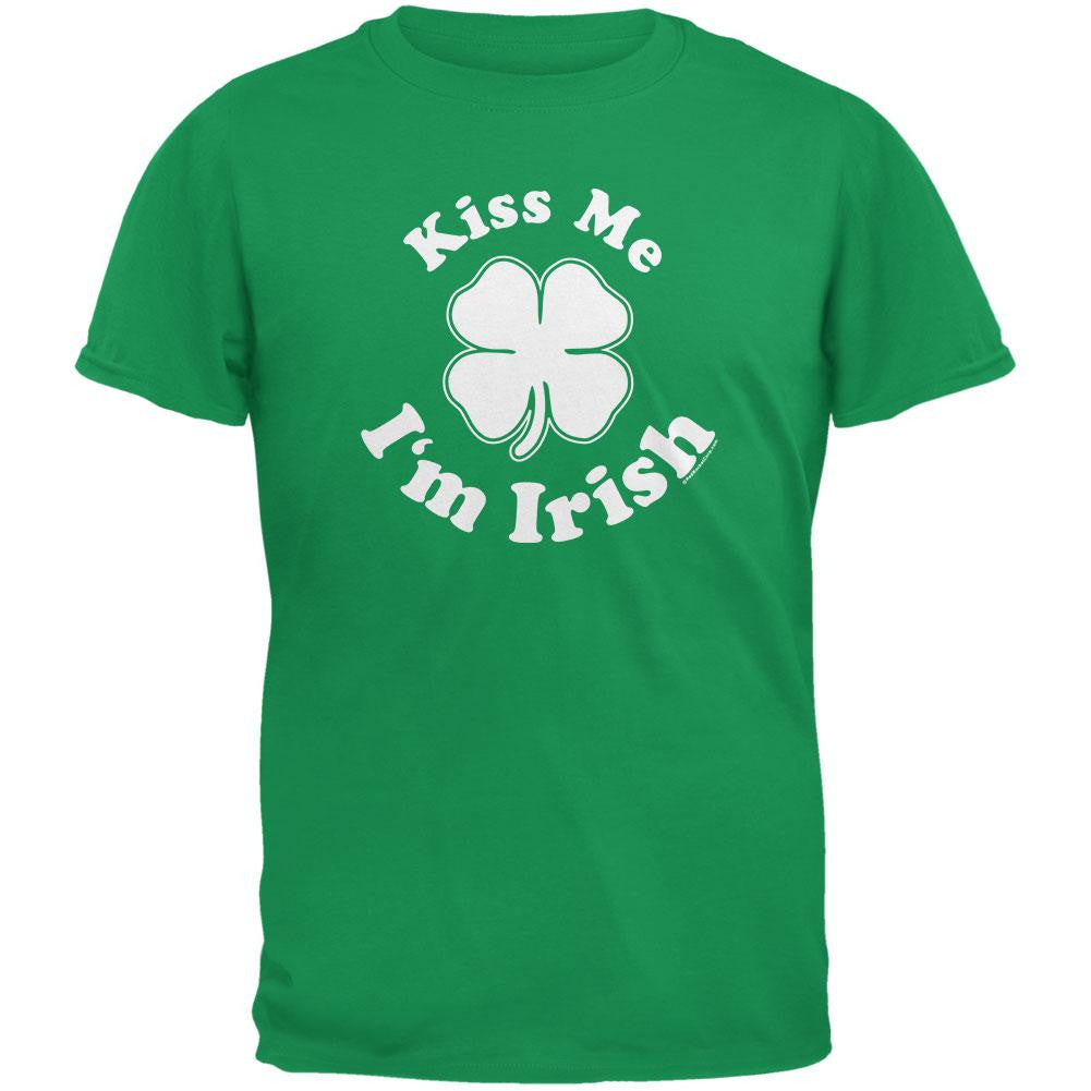 St. Patricks Day - Kiss Me Im Irish Green Youth T-Shirt Youth T-Shirts Old Glory   