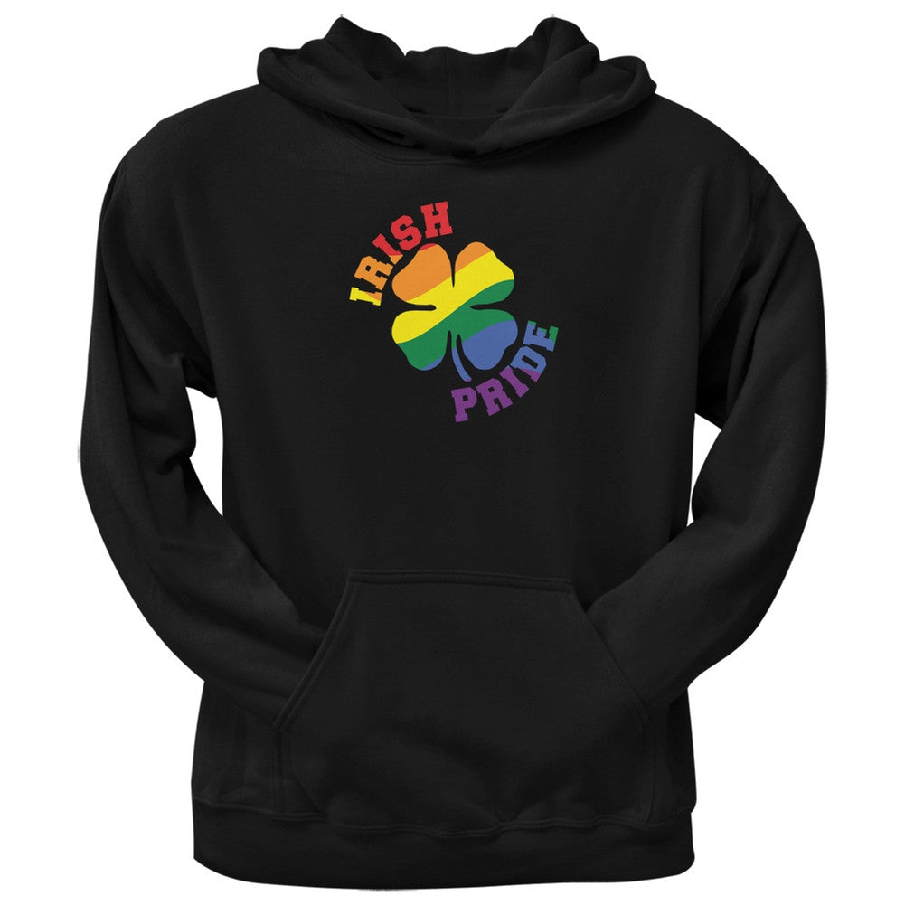 St. Patricks Day - Gay Irish Pride Shamrock Black Adult Hoodie Men's Hoodies Old Glory 2XL Black 