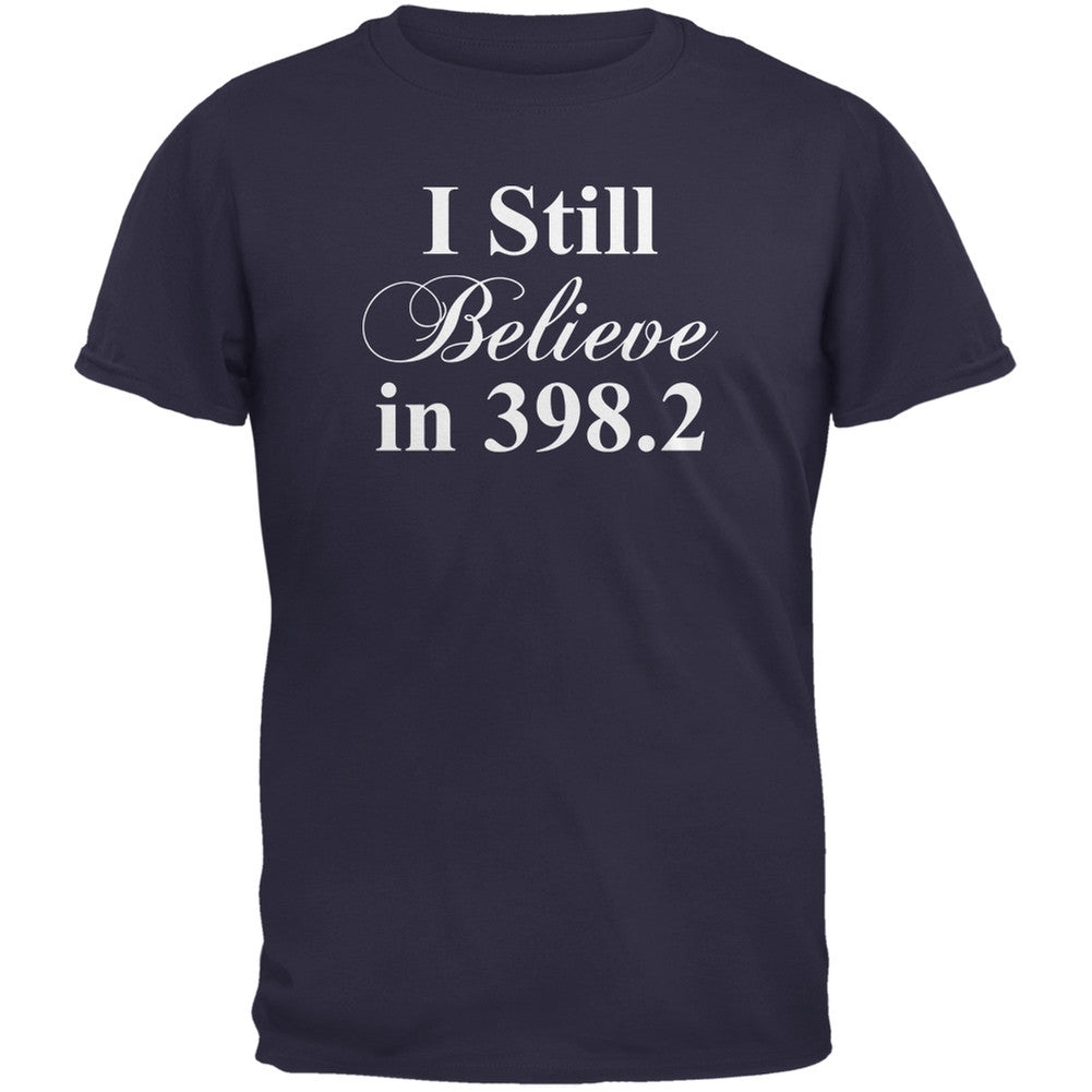 I Still Believe in 398.2 Navy Adult T-Shirt Men's T-Shirts Old Glory 2XL Blue 
