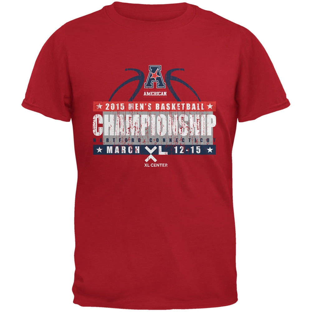 American Championship Hartford Distress Red Adult T-Shirt Men's T-Shirts AAC Gear SM Red 