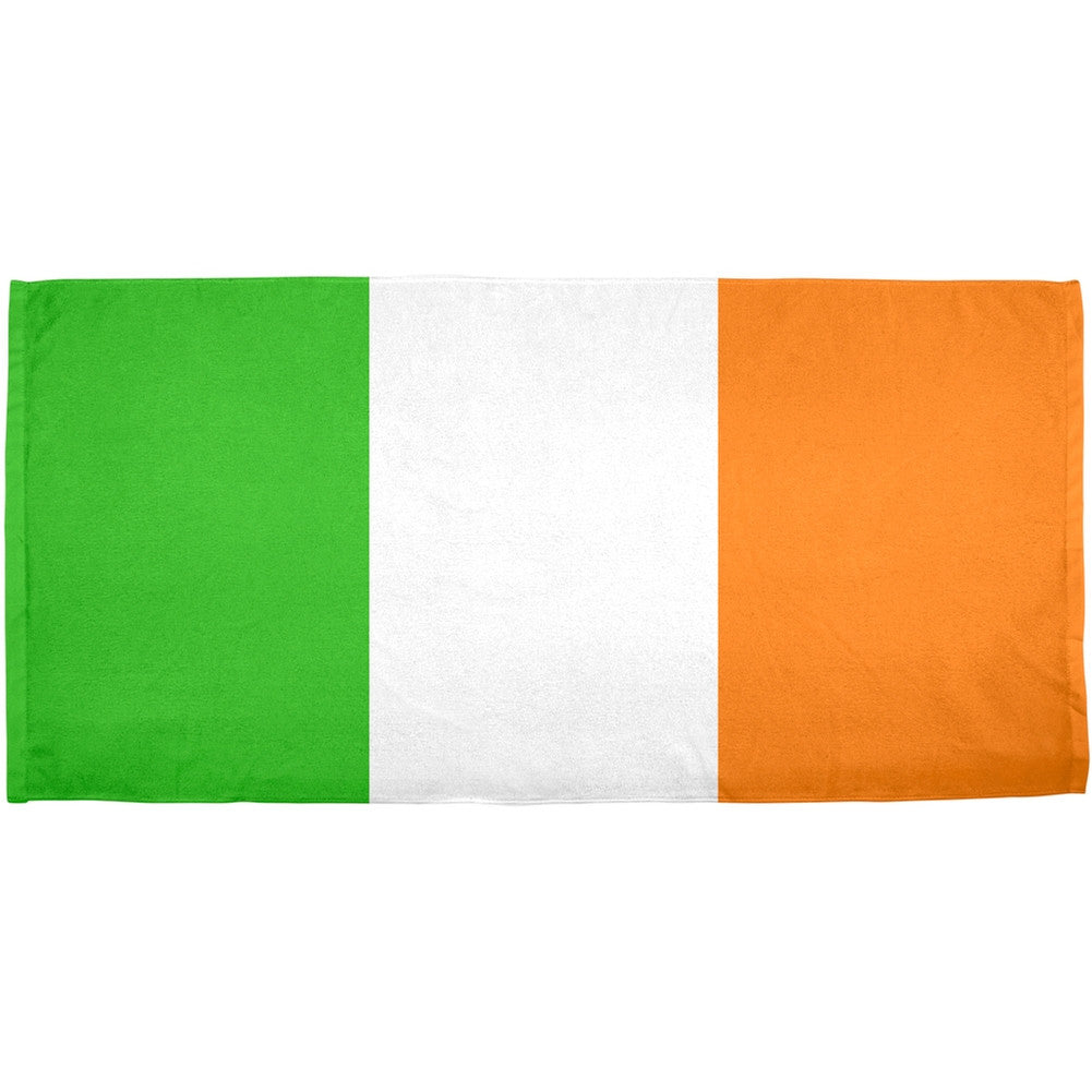 St Patricks Day - Irish Flag All Over Bath Towel Bath Towels Old Glory   