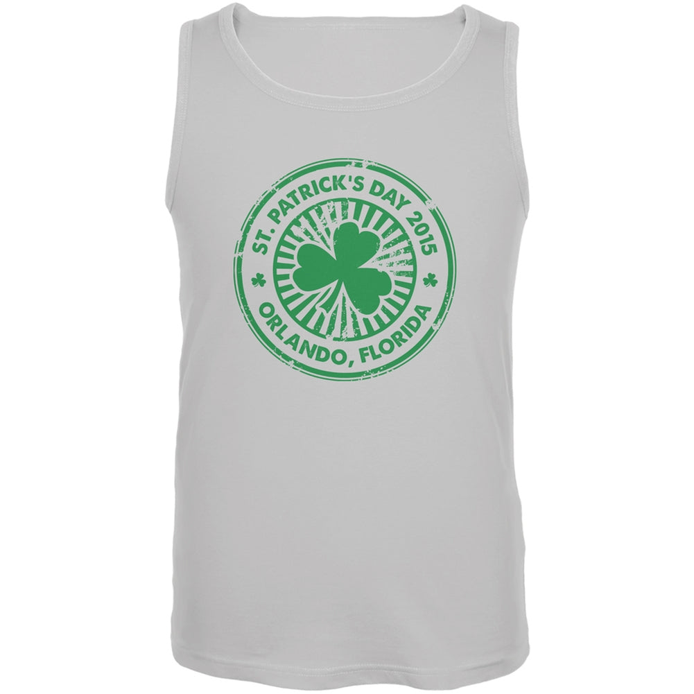 St. Patrick's Day - Orlando FL White Adult Tank Top Men's Tank Tops Old Glory 2XL White 