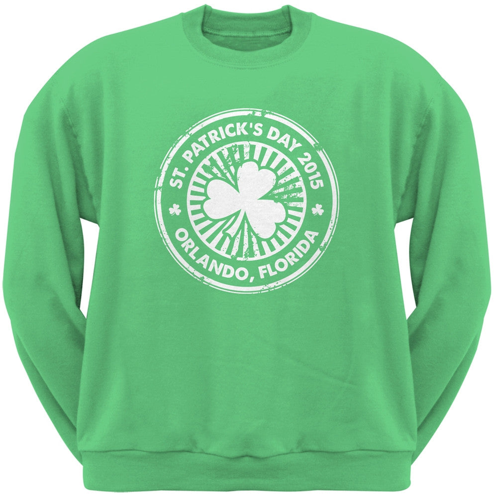 St. Patrick's Day - Orlando FL Irish Green Adult Sweatshirt Men's Sweatshirts Old Glory 2XL Green 