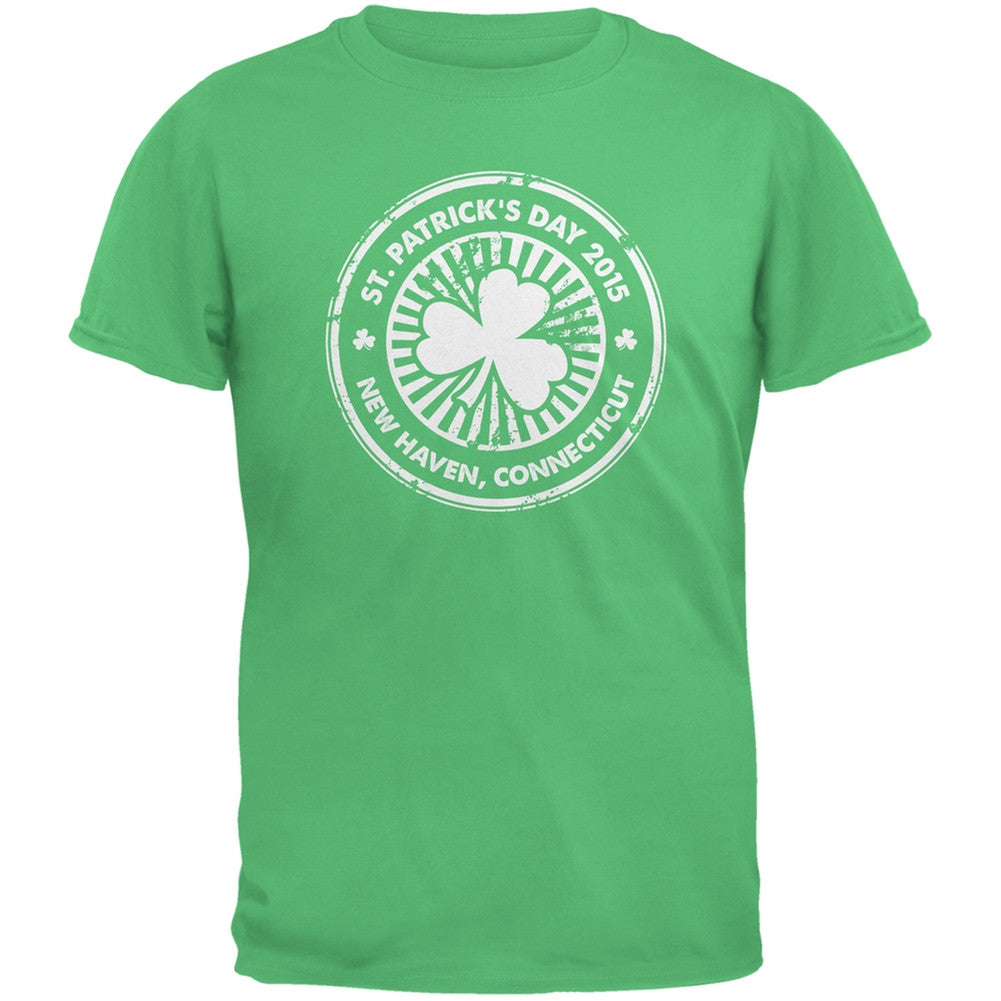 St. Patrick's Day - New Haven CT Irish Green Adult T-Shirt Men's T-Shirts Old Glory 2XL Green 