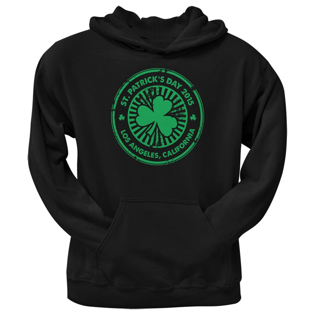 St. Patrick's Day - Los Angeles CA Black Adult Hoodie Men's Hoodies Old Glory 2XL Black 