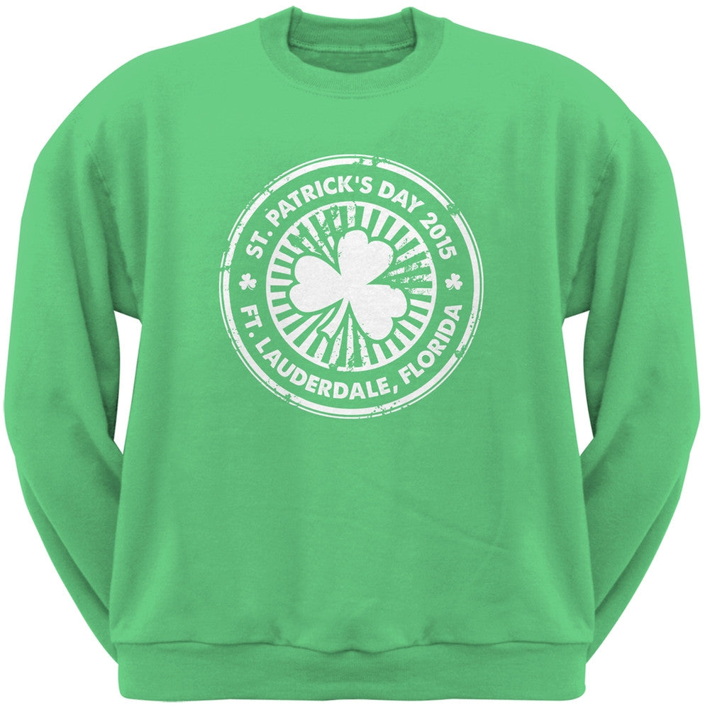 St. Patrick's Day - Ft. Lauderdale FL Irish Green Adult Sweatshirt Men's Sweatshirts Old Glory 2XL Green 