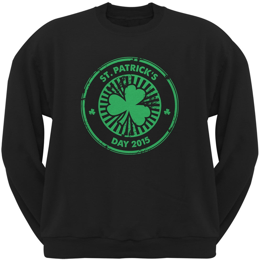 St. Patrick's Day - 2015 Black Adult Sweatshirt Men's Sweatshirts Old Glory 2XL Black 