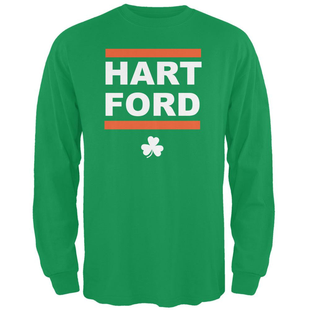 St. Patrick's Day - Hart-Ford Irish Green Adult Long Sleeve T-Shirt Men's Long Sleeves Old Glory 2XL Green 