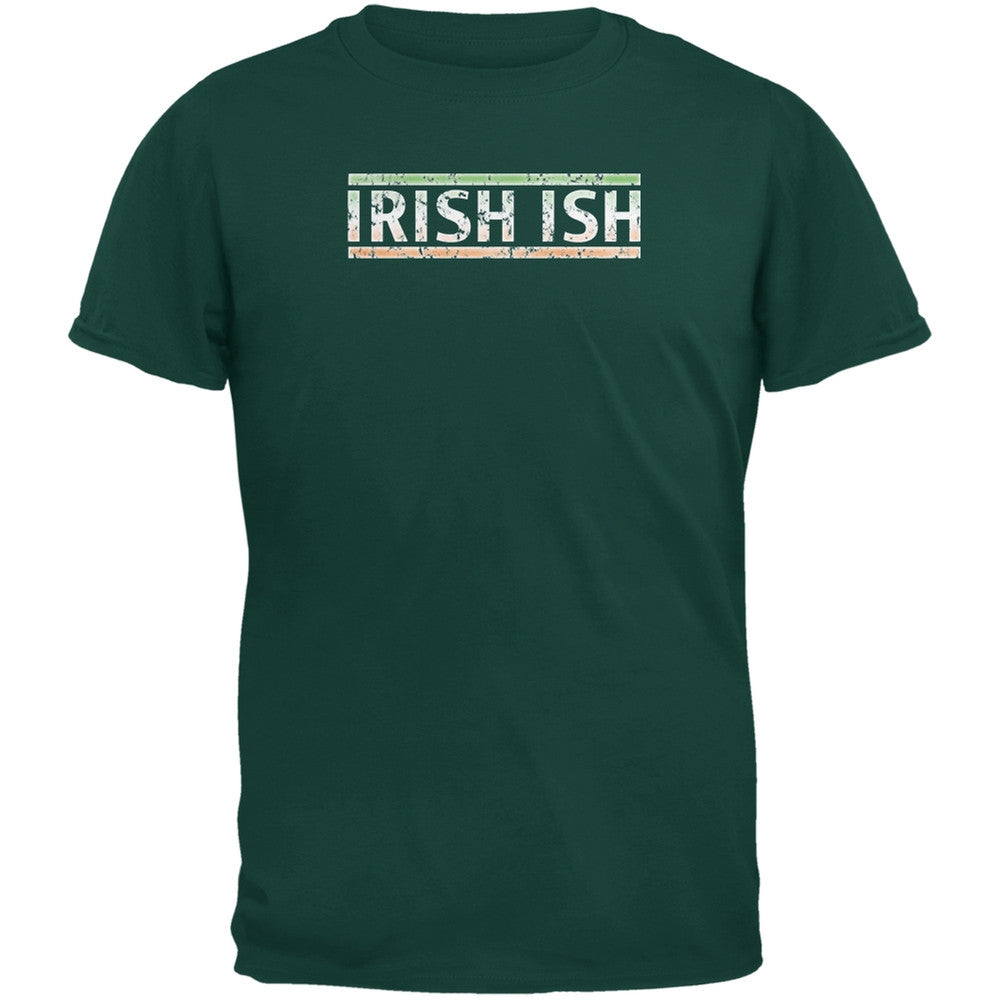 St Patricks Day Irish Ish Funny Forest Green Youth T-Shirt Youth T-Shirts Old Glory LG Green 