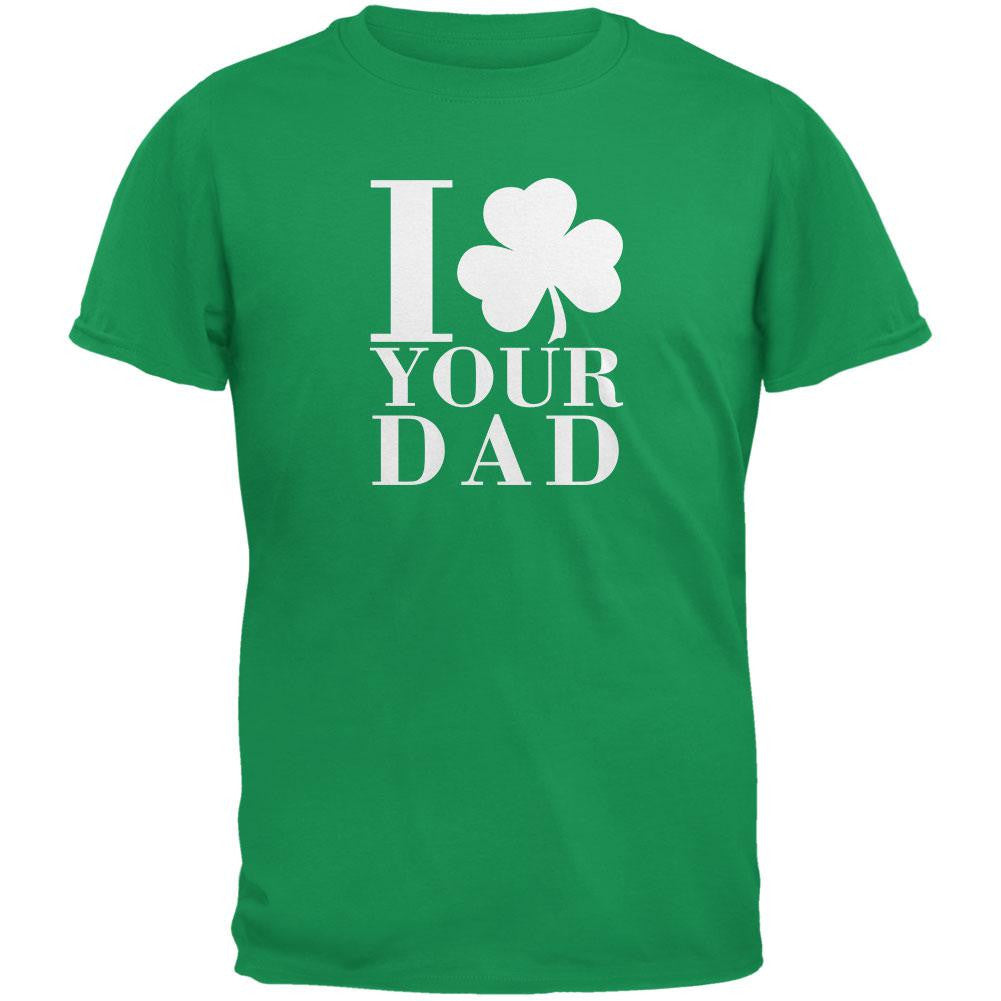 St Patricks Day - Shamrock Love Your Dad Irish Green Adult T-Shirt Men's T-Shirts Old Glory 2XL Green 