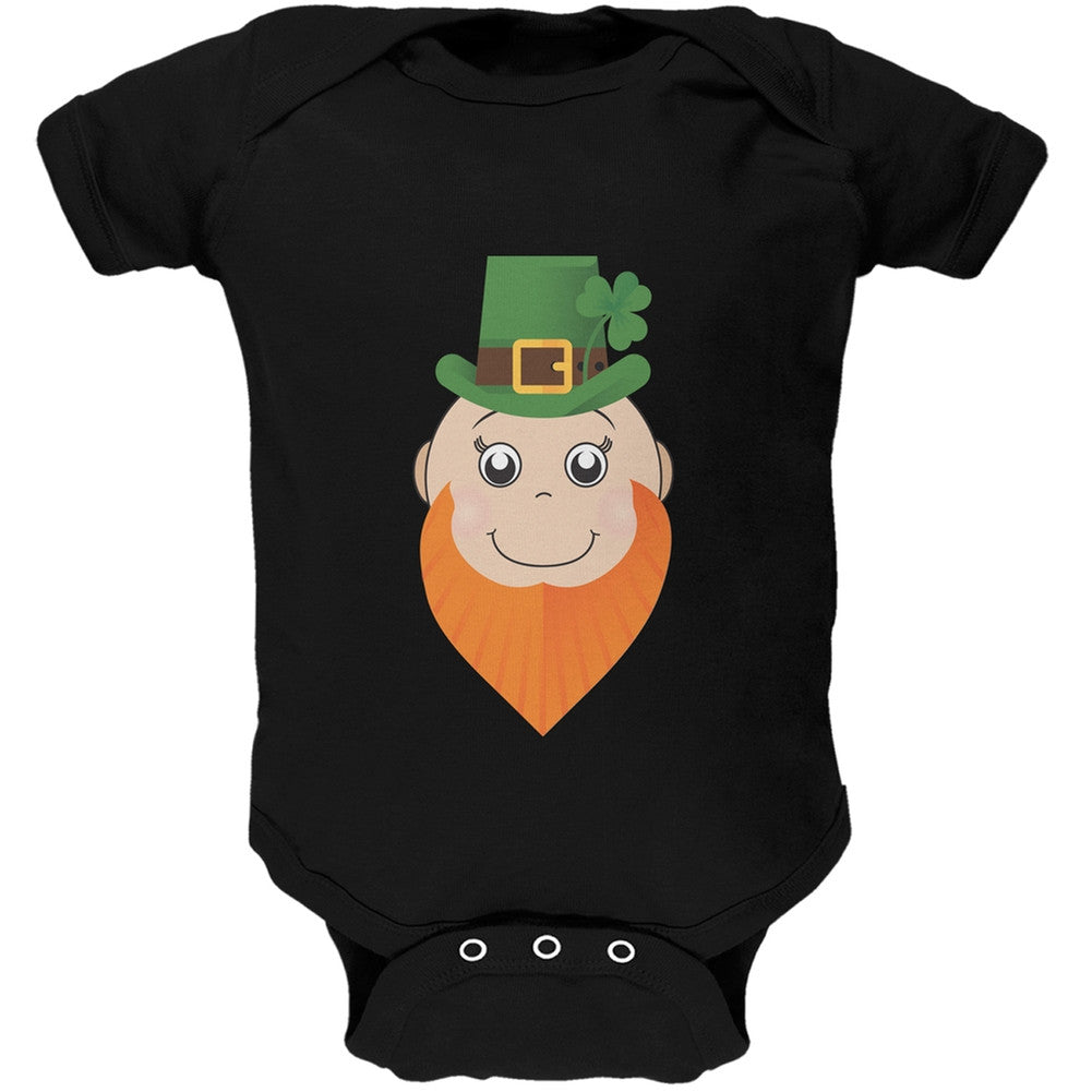 St. Patrick's Day - Irish Baby Black Soft Baby One Piece Baby One Piece Old Glory 0-3M Black 