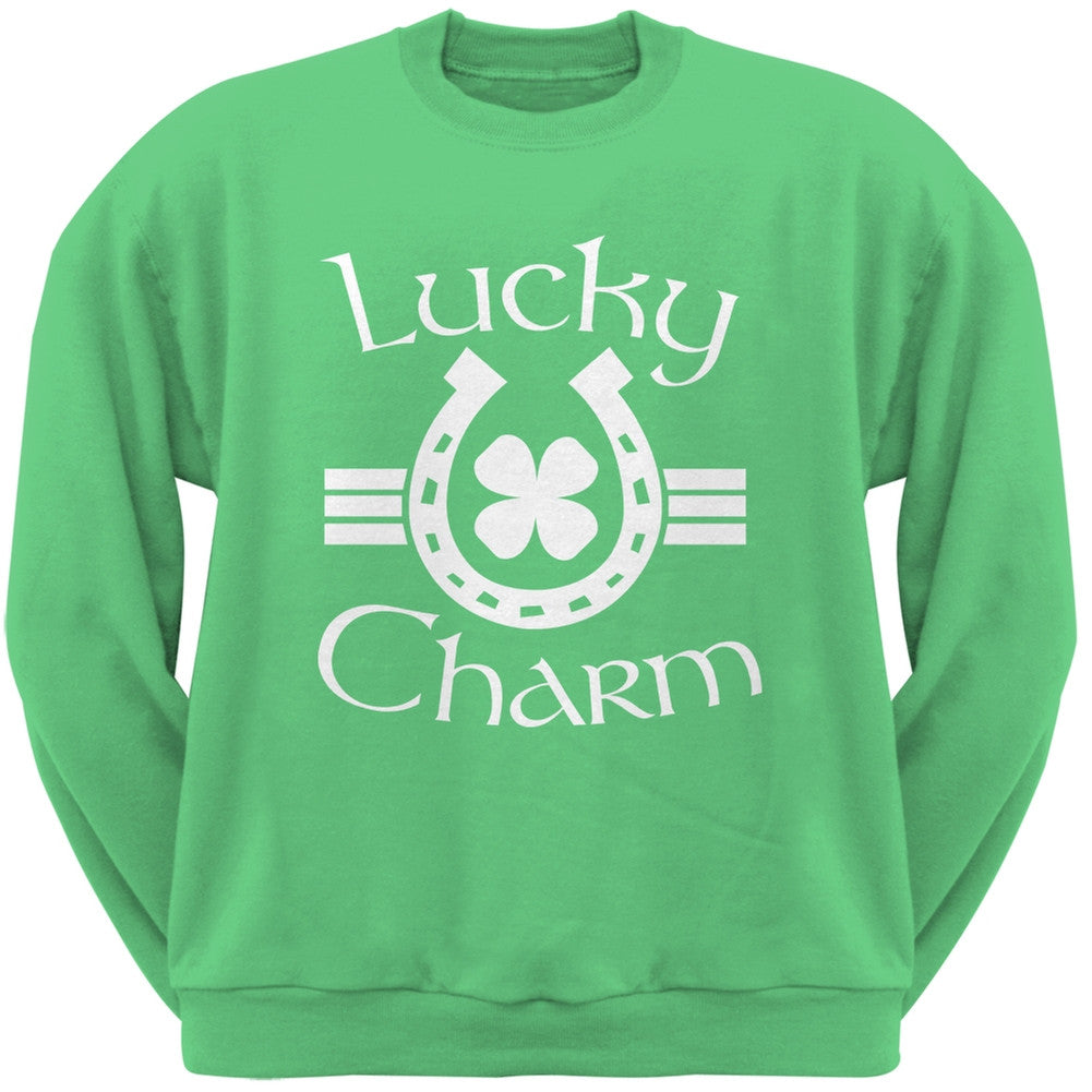 St. Patricks Day - Lucky Charm Irish Green Adult Sweatshirt Men's Sweatshirts Old Glory   