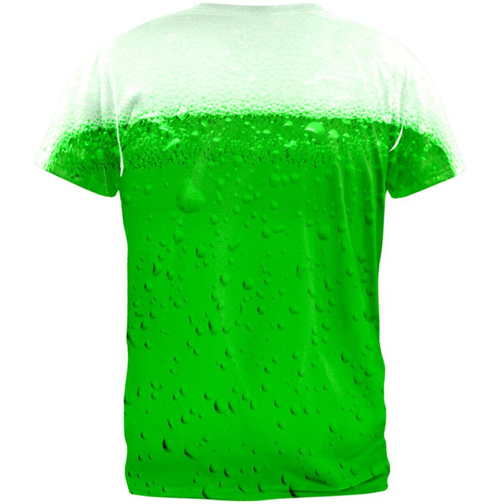 St. Patricks Day Green Beer All Over Adult T-Shirt Men's T-Shirts Old Glory   