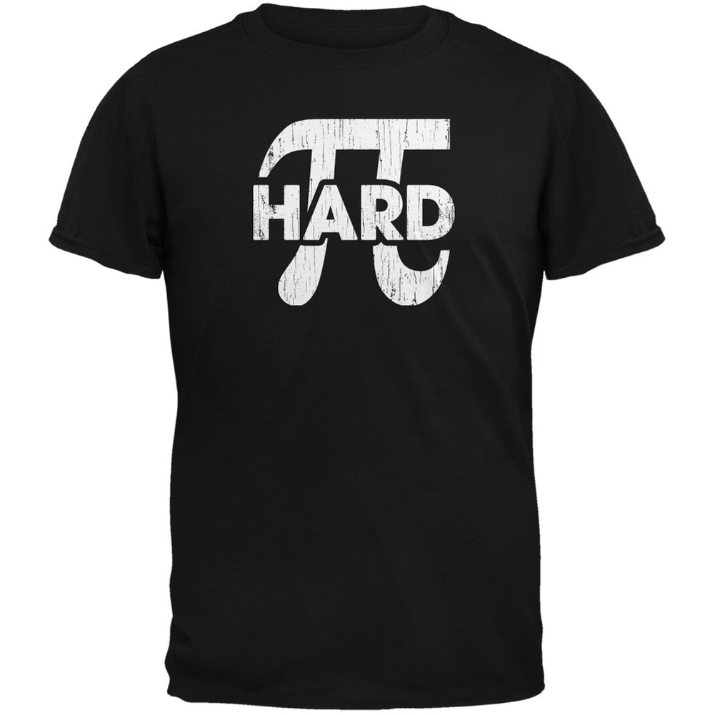 Pi Hard Black Adult T-Shirt Men's T-Shirts Old Glory 2XL Black 