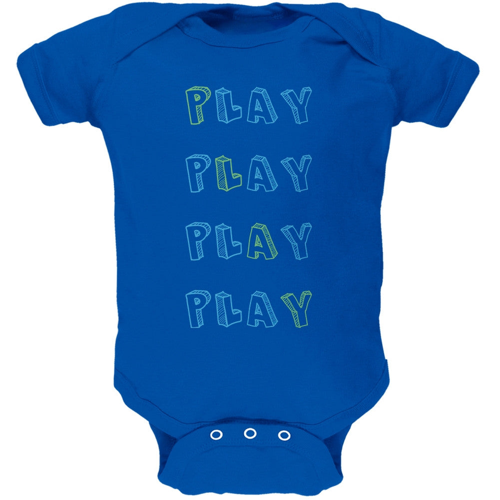 All About Play Royal Soft Baby One Piece Baby One Piece Old Glory 0-3M Blue 