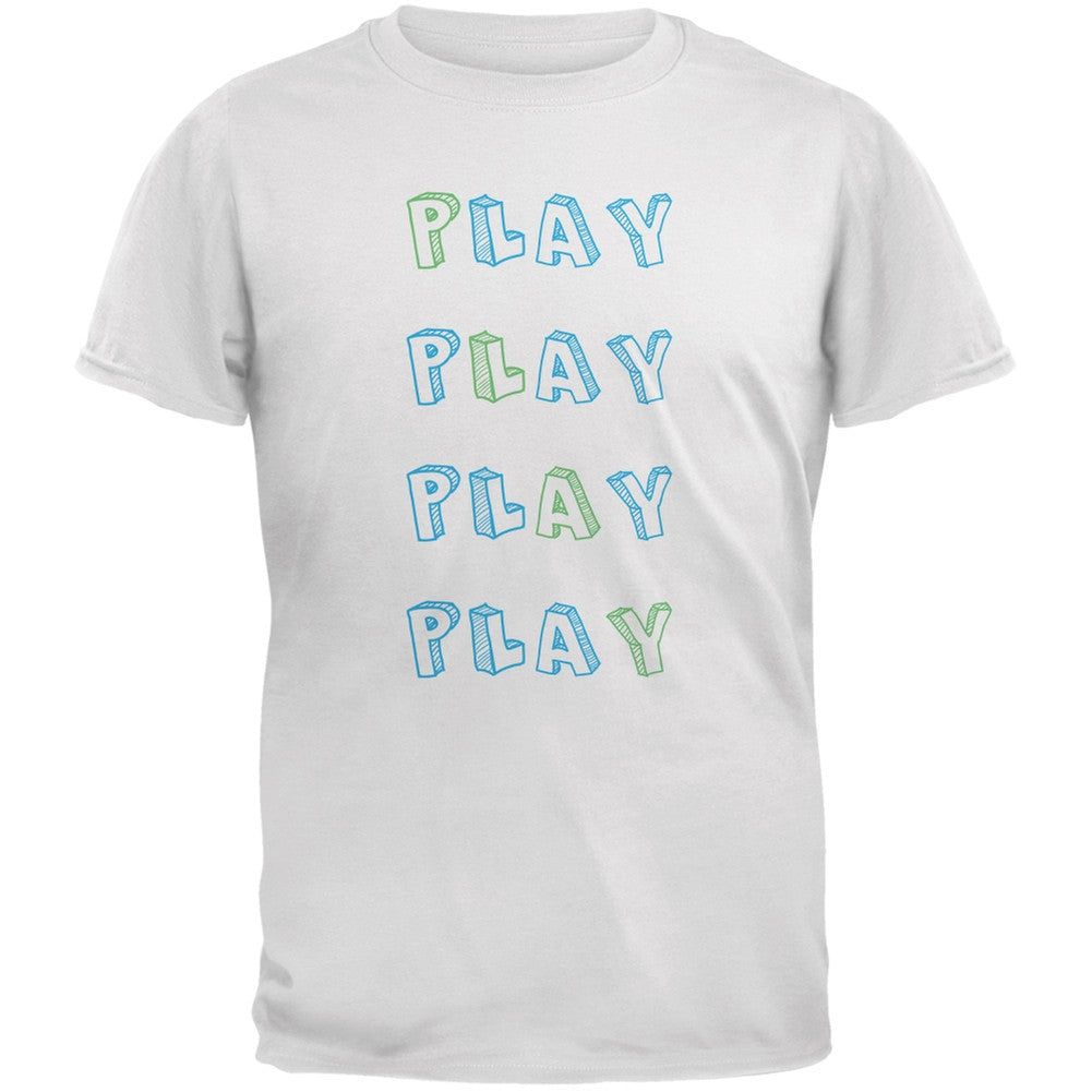 All About Play White Youth T-Shirt Youth T-Shirts Old Glory LG White 