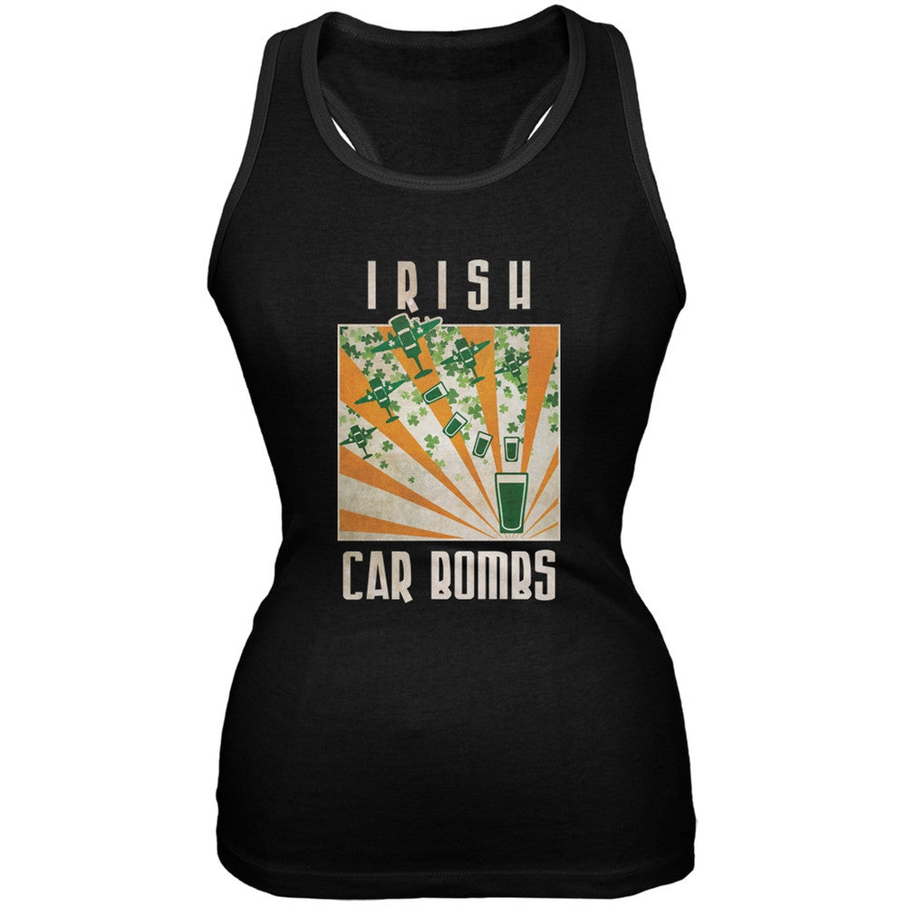 St. Patricks Day Irish Car Bombs Black Juniors Soft Tank Top Juniors Tank Tops Old Glory 2XL Black 