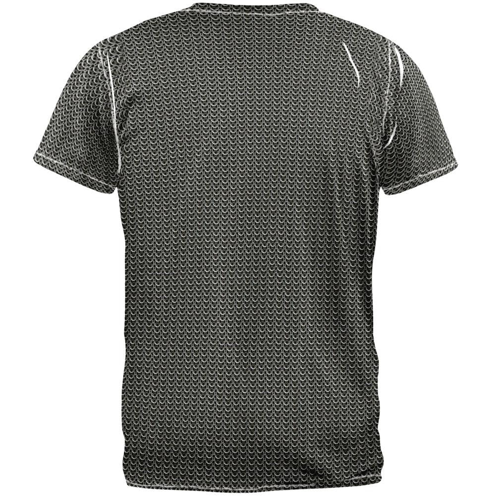 Chainmail Costume All Over Adult T-Shirt Men's T-Shirts Old Glory   