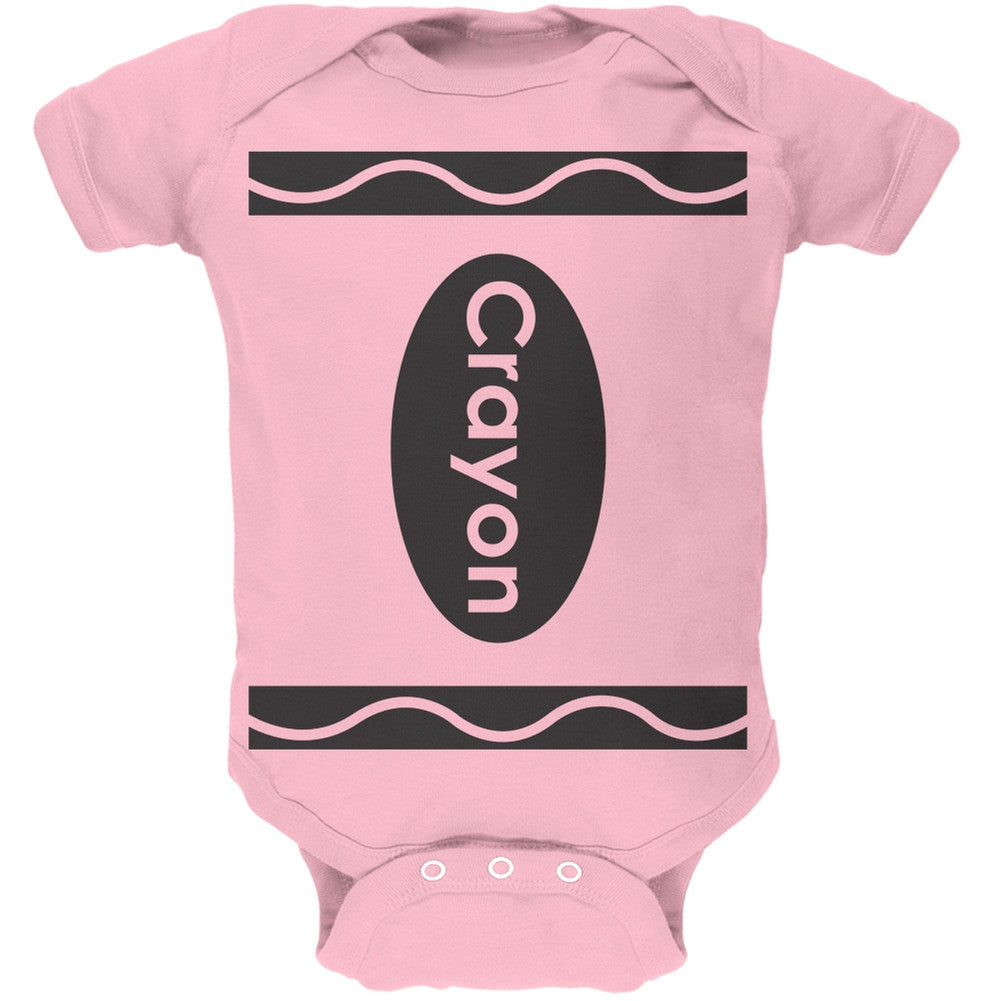 Halloween Crayon Costume White Soft Baby One Piece Baby One Piece Old Glory 0-3M Light Pink 