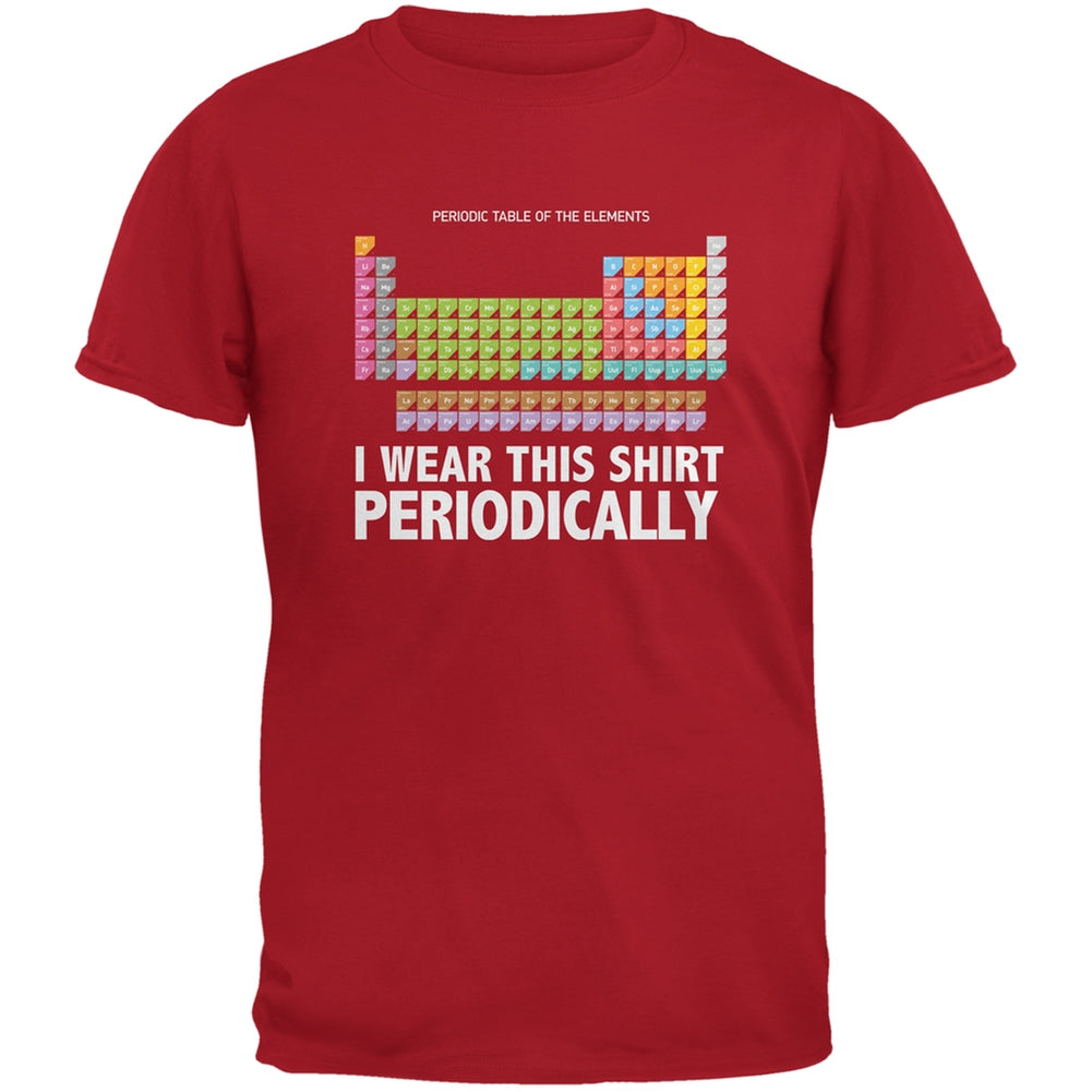 I Wear This Shirt Periodically Red Adult T-Shirt Men's T-Shirts Old Glory 2XL Red 