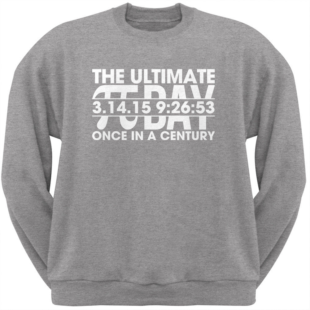 The Ultimate Pi Day 3.14.15 Heather Grey Adult Sweatshirt Men's Sweatshirts Old Glory SM Grey 