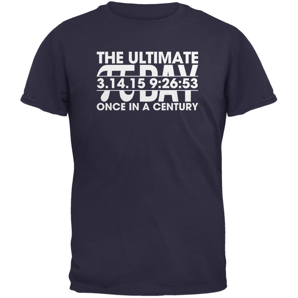 The Ultimate Pi Day 3.14.15 Navy Adult T-Shirt Men's T-Shirts Old Glory SM Blue 