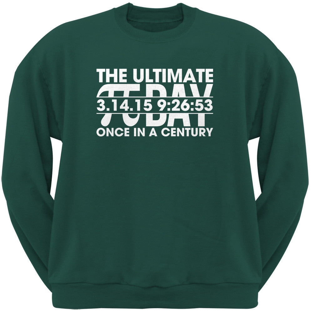 The Ultimate Pi Day 3.14.15 Forest Green Adult Sweatshirt Men's Sweatshirts Old Glory SM Green 