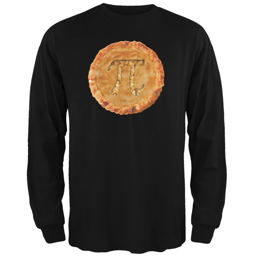 Pi Pie Black Adult Long Sleeve T-Shirt Men's Long Sleeves Old Glory SM Black 