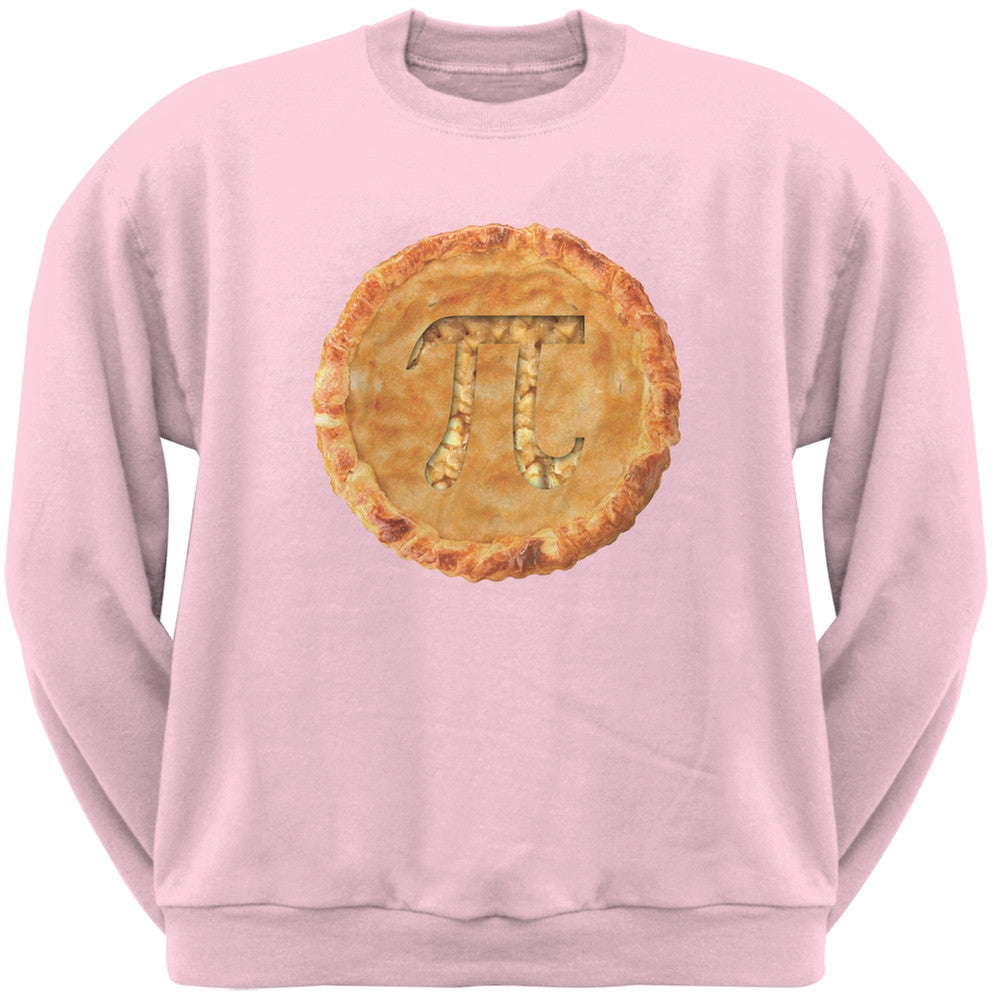 Pi Pie Light Pink Adult Sweatshirt Men's Sweatshirts Old Glory SM Pink 