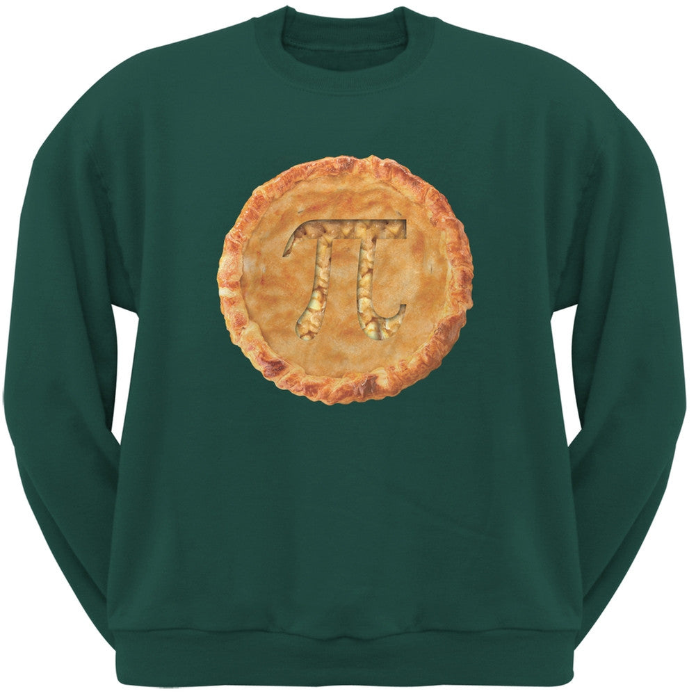 Pi Pie Forest Green Adult Sweatshirt Men's Sweatshirts Old Glory SM Green 