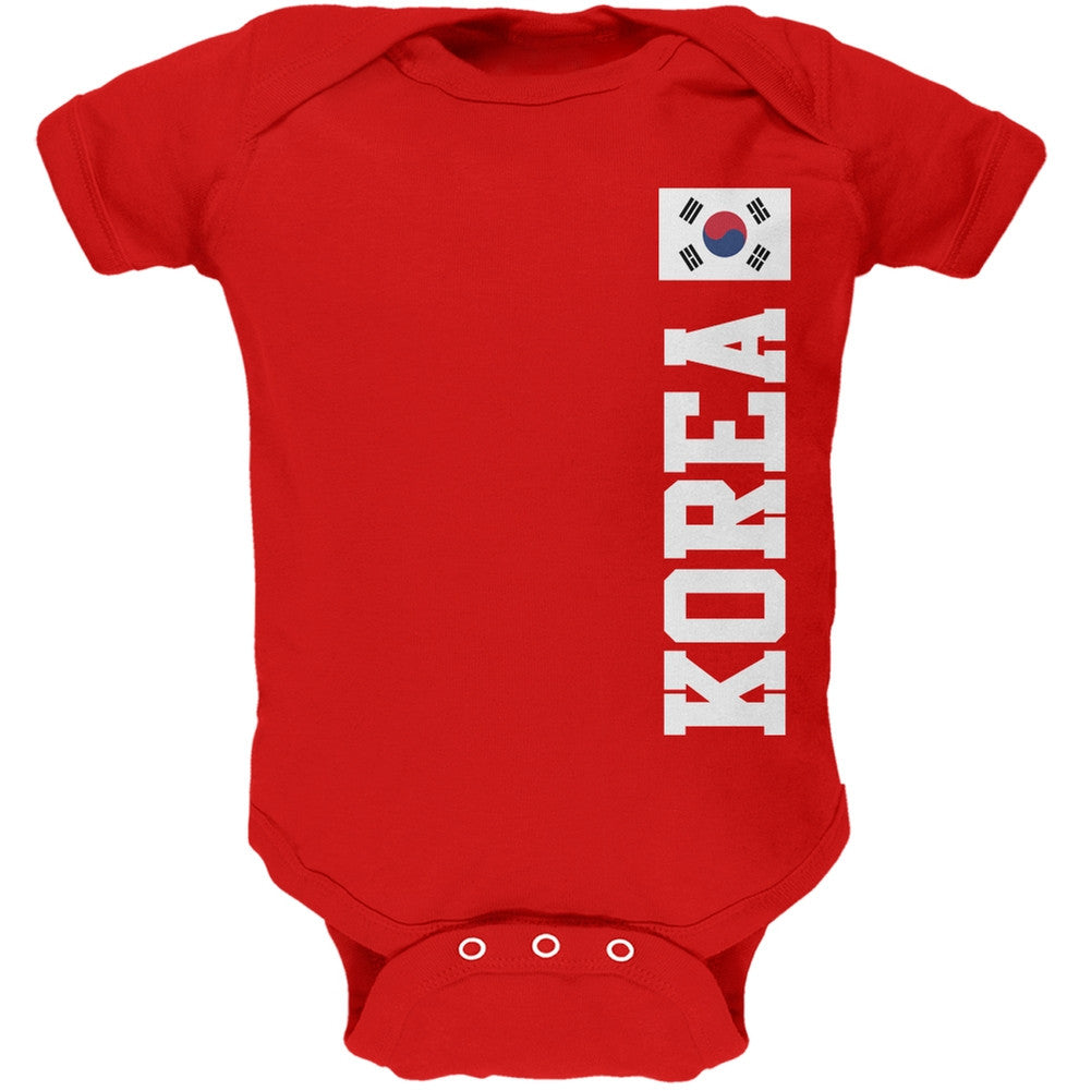 World Cup South Korea Red Soft Baby One Piece Baby One Piece FIFA 0-3M Red 