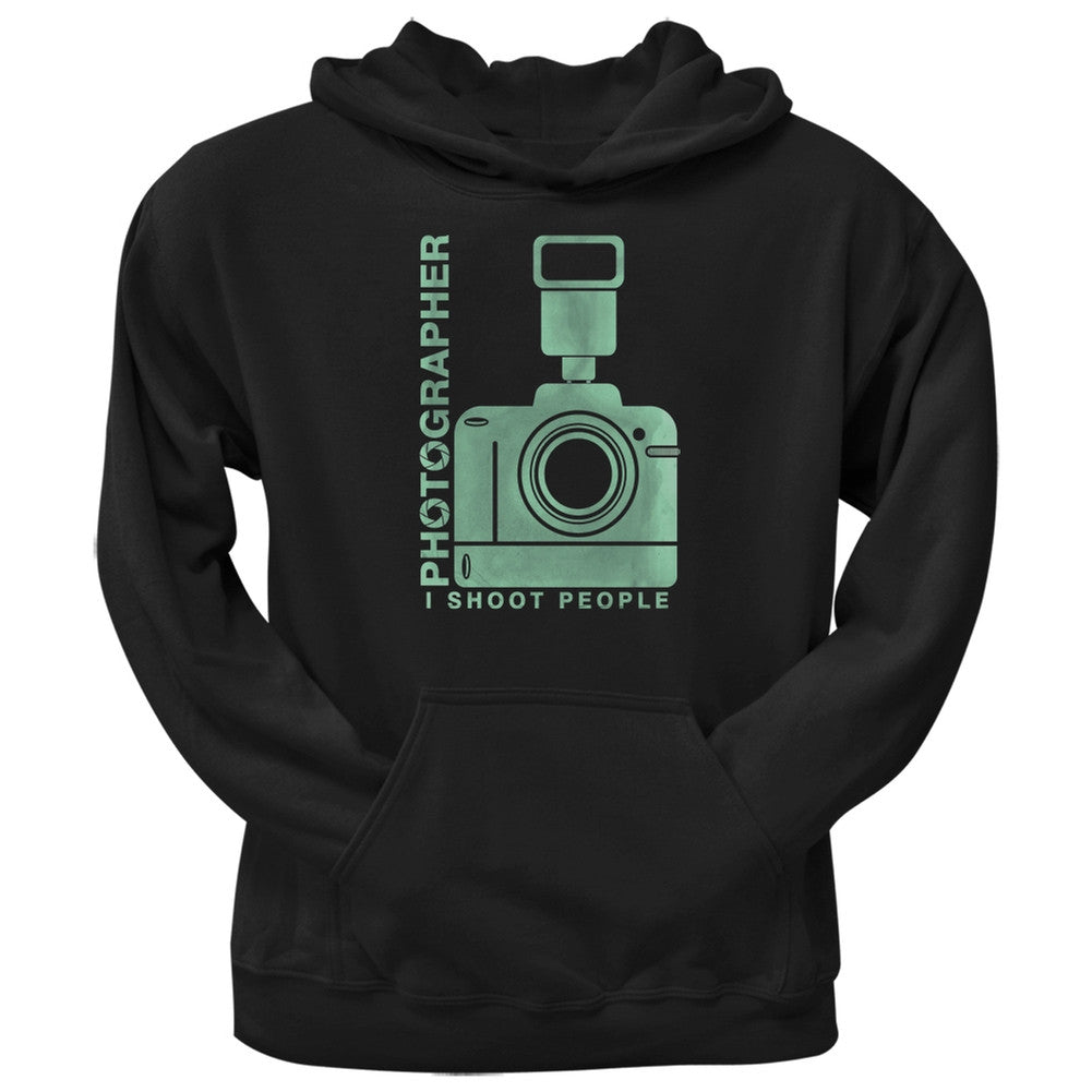 Photographer Shoot People Funny Black Adult Hoodie Men's Hoodies Old Glory 2XL Black 