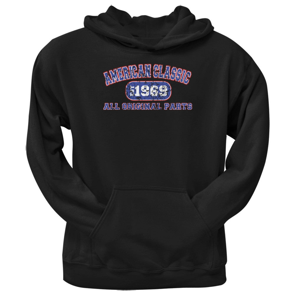 Classic American 1969 Funny Black Adult Hoodie Men's Hoodies Old Glory 2XL Black 