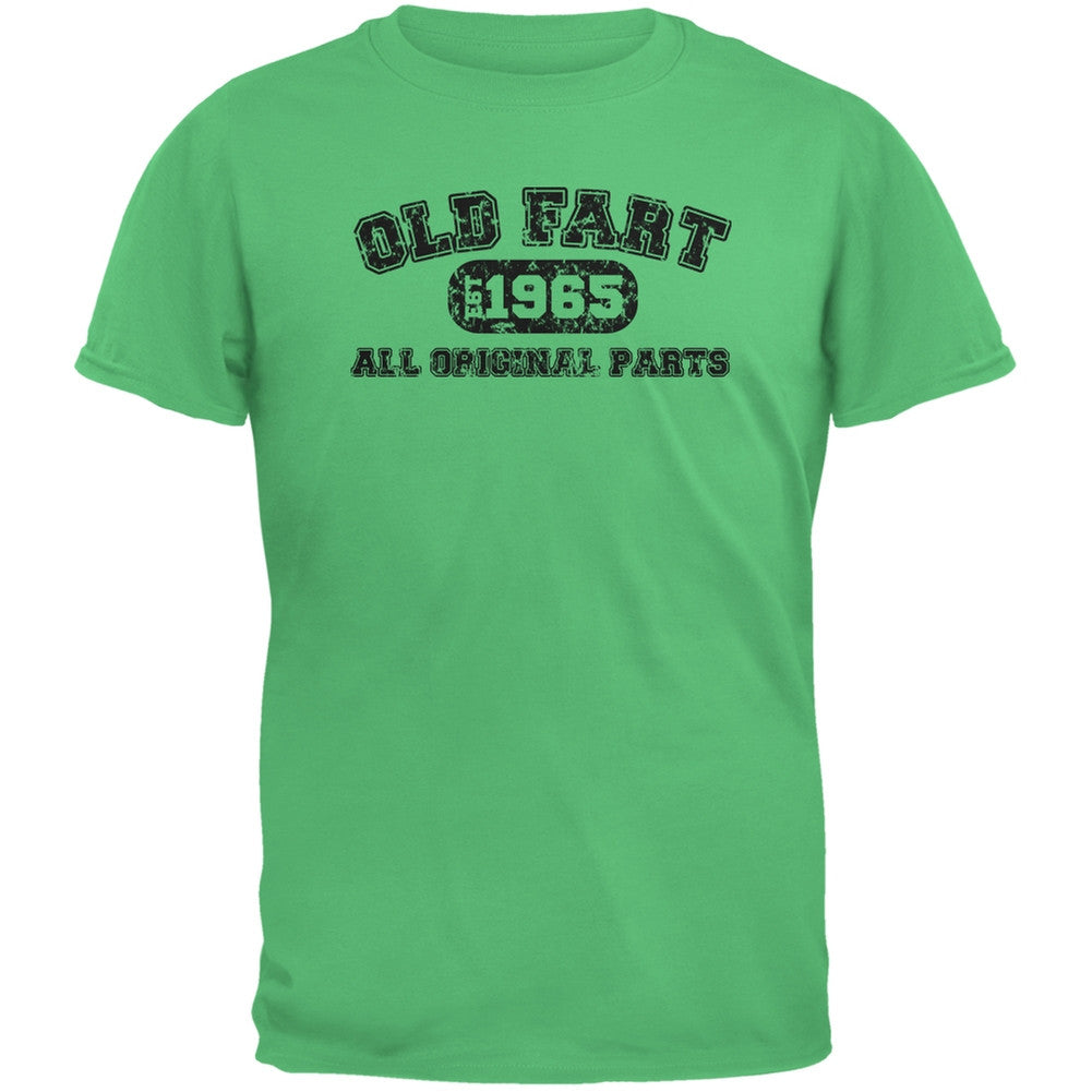 Old Fart Original Parts 1965 Funny Irish Green Adult T-Shirt Men's T-Shirts Old Glory 2XL Green 