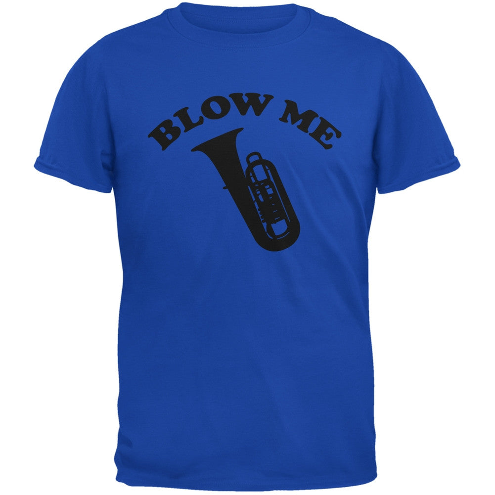 Blow Me Royal Adult T-Shirt Men's T-Shirts Old Glory 2XL Blue 