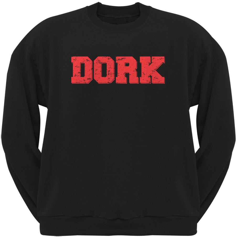 Dork Mens Crewneck Sweatshirt - Black Men's Sweatshirts Old Glory SM Black 