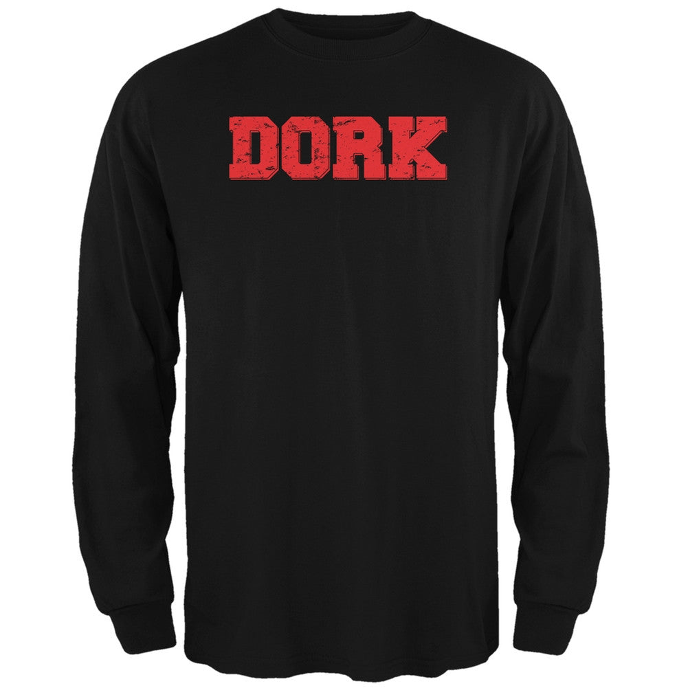 Dork Black Adult Long Sleeve T-Shirt Men's Long Sleeves Old Glory 2XL Black 