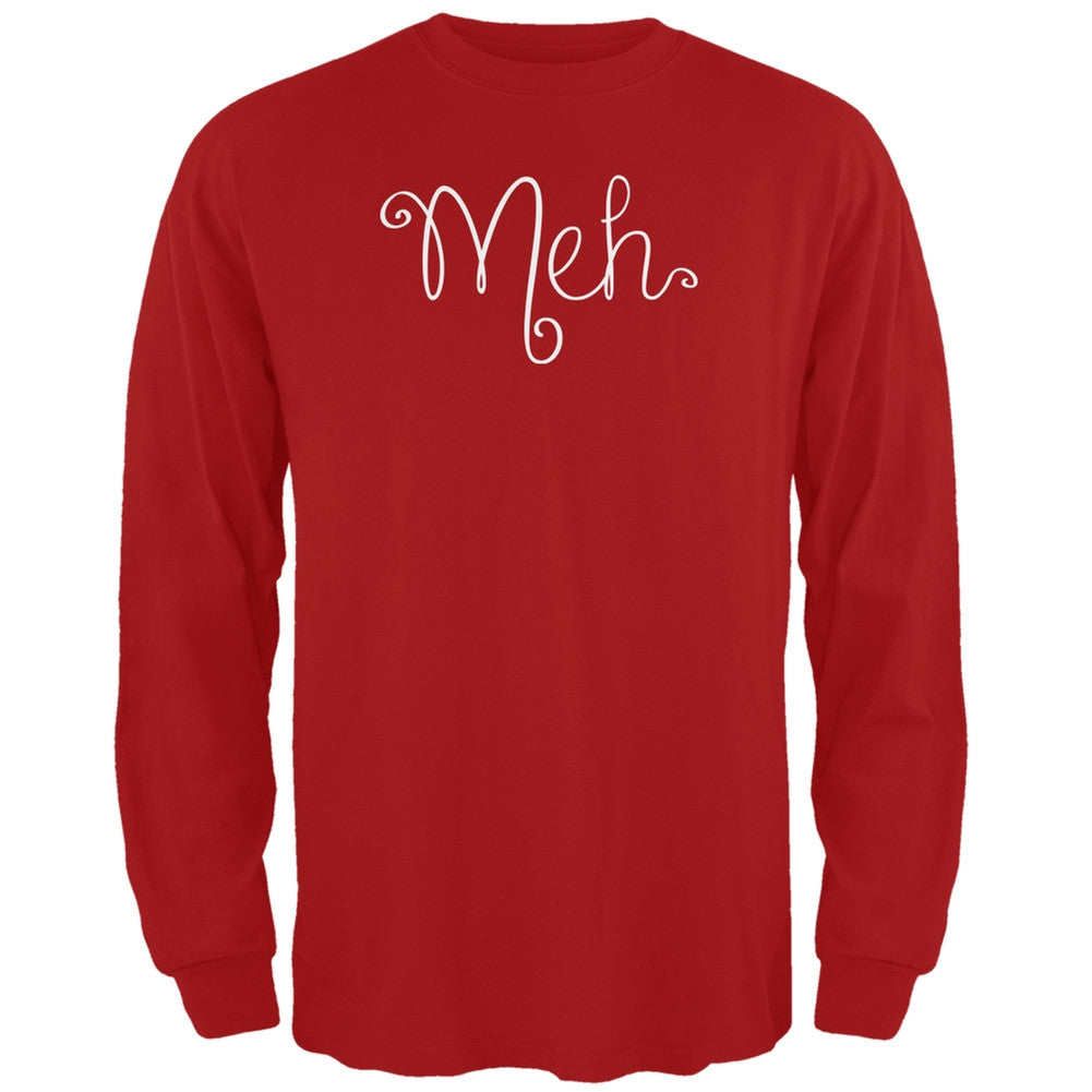 Meh Red Adult Long Sleeve T-Shirt Men's Long Sleeves Old Glory 2XL Red 